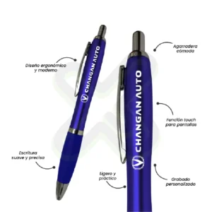 LAPICERO PLASTICO CON AGARRADERA DE GOMA