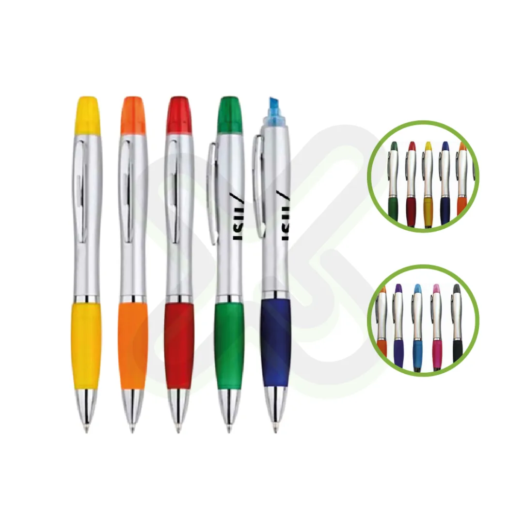 LAPICERO PLASTICO SILUETA CON RESALTADOR - Imagen 2