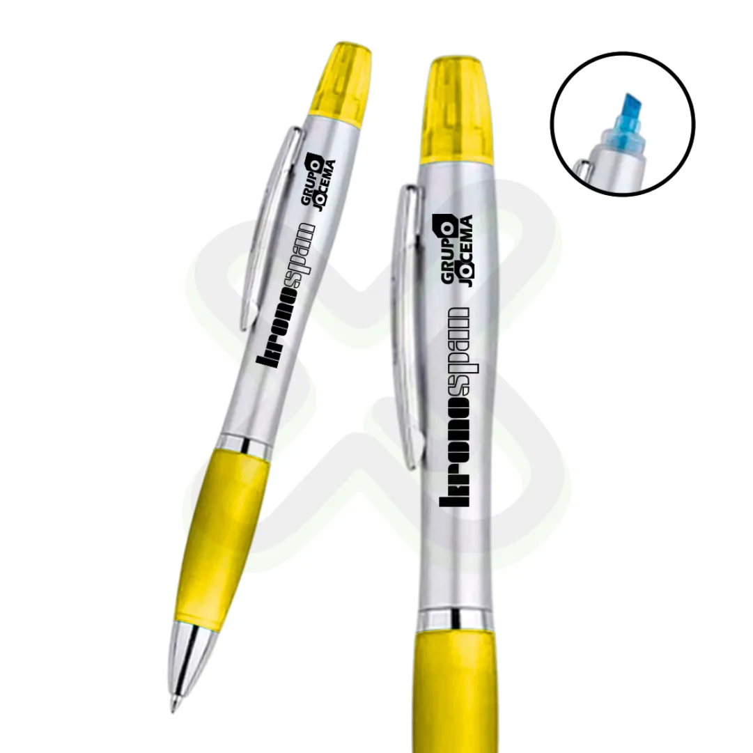 LAPICERO PLASTICO SILUETA CON RESALTADOR - Imagen 6