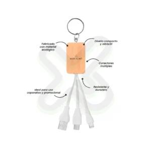 LLAVERO CABLE CARGADOR