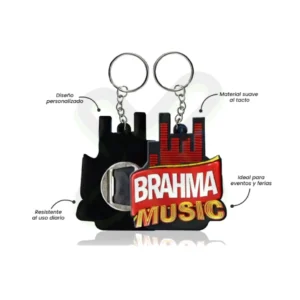 LLAVERO DE GOMA DESTAPADOR