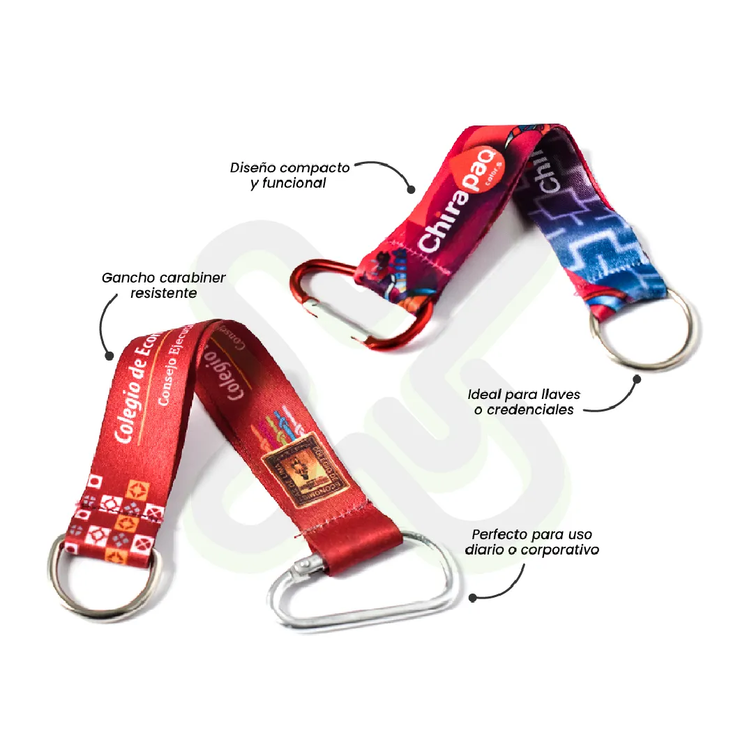 LLAVERO LANYARD CON CARABINER Y MEDIA LUNA 2 5CM - Imagen 2
