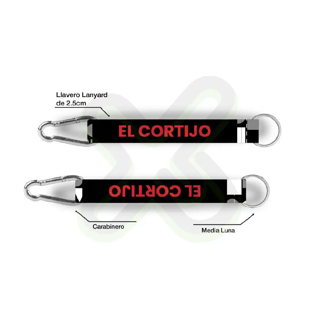 LLAVERO LANYARD CON CARABINER Y MEDIA LUNA 2 5CM - Imagen 3