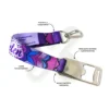 LLAVERO LANYARD CON DESTAPADOR Y ARNES PLATA 2 5CM