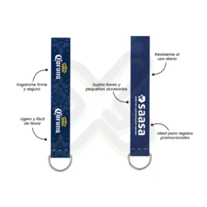 LLAVERO LANYARD CON MEDIA LUNA 2CM