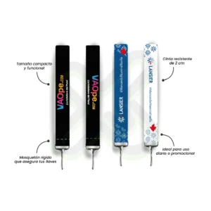 LLAVERO LANYARD CON MOSQUETON RIGIDO 2CM