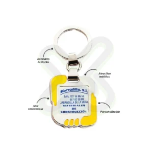 LLAVERO ZAMAK CON RESINADO