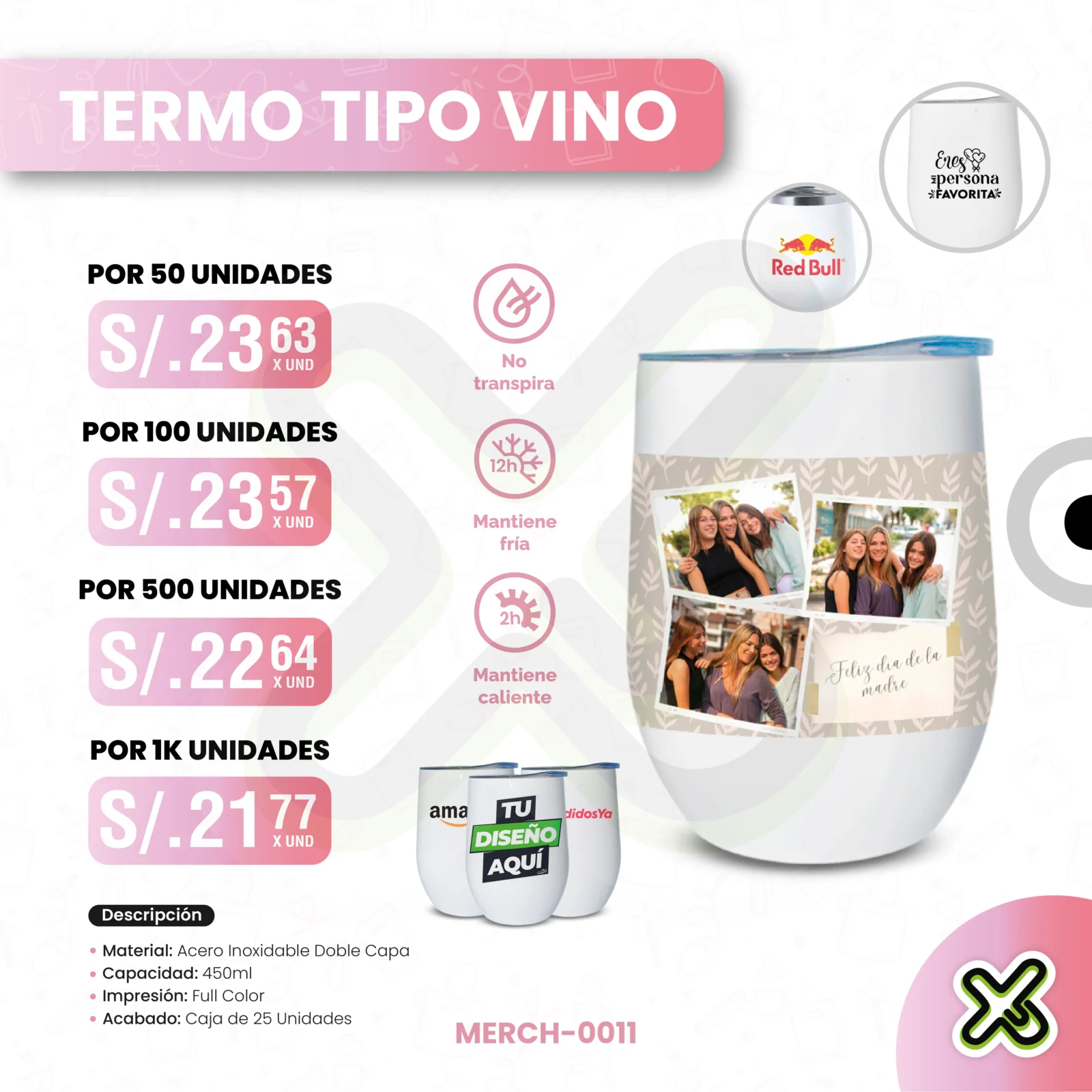 TERMO TIPO VINO