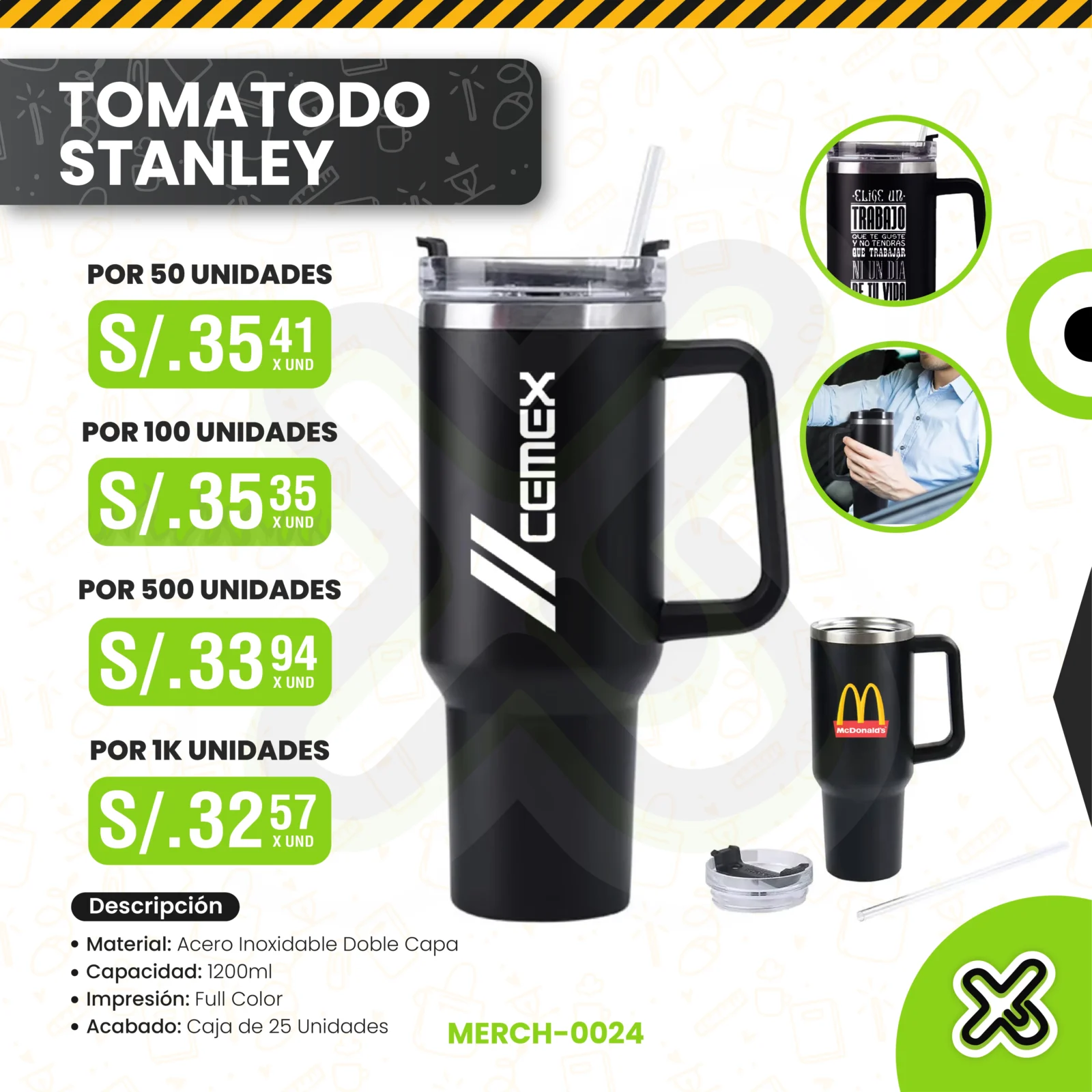 TOMATODO TIPO STANLEY