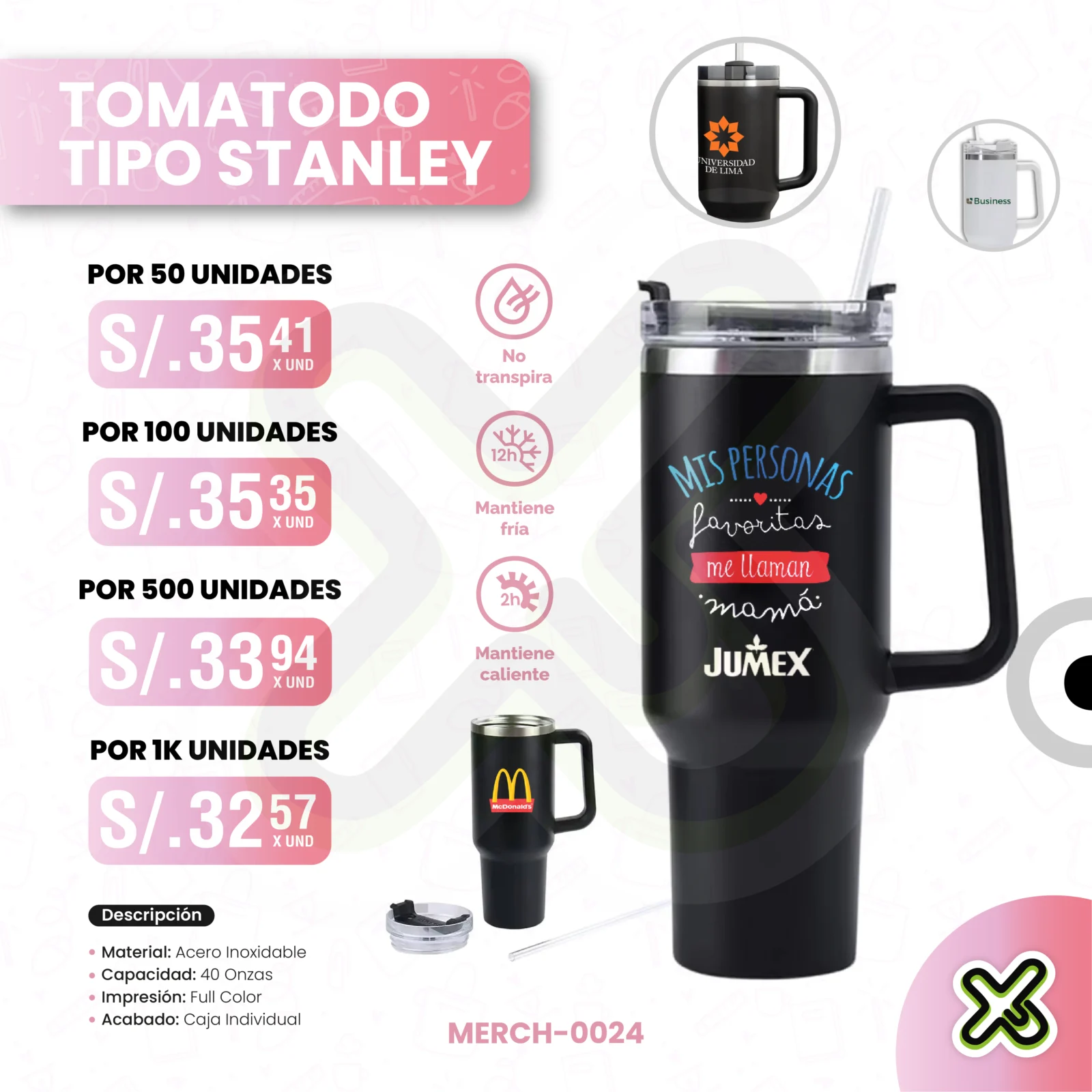 TOMATODO TIPO STANLEY