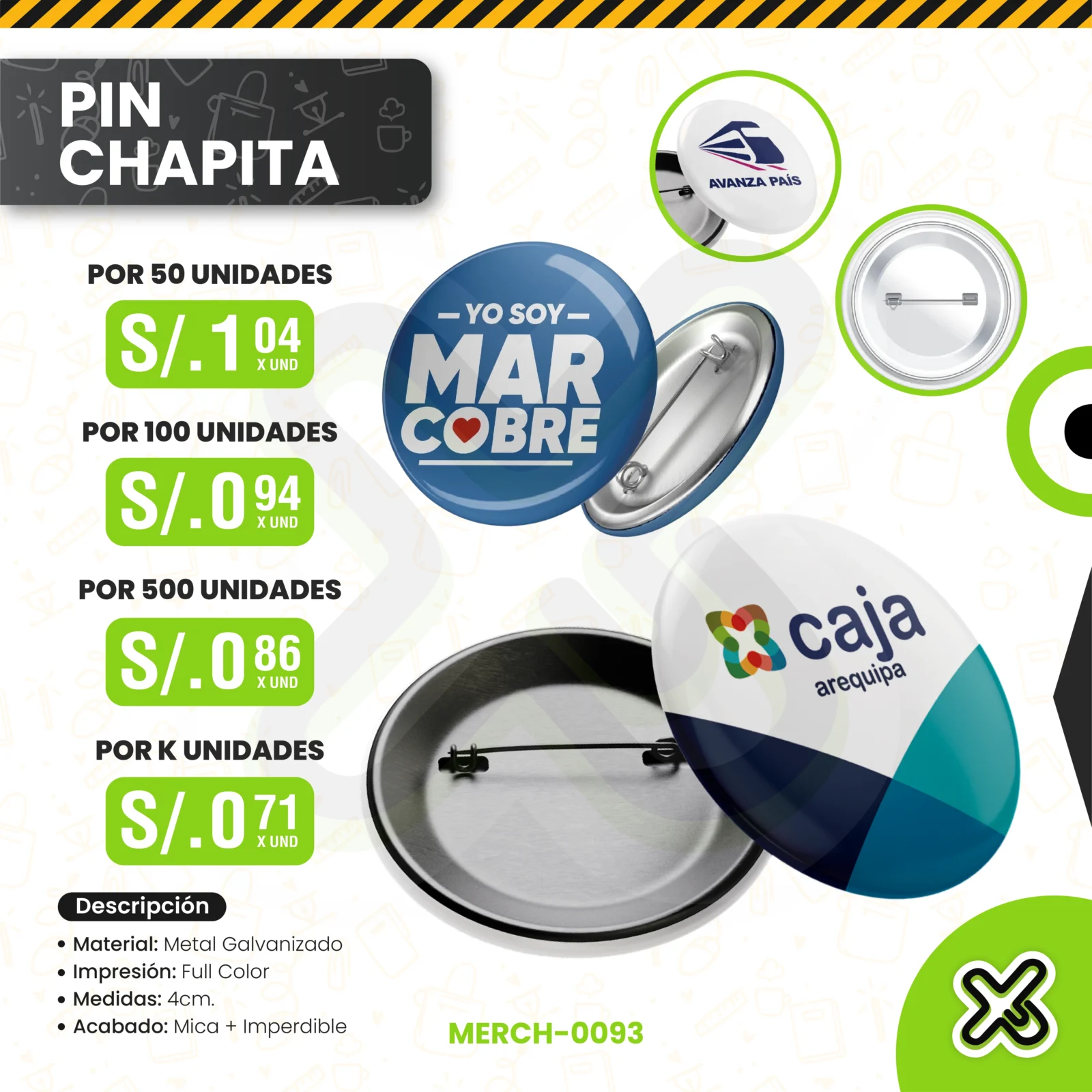 PIN CHAPITA