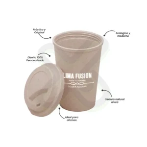 MUG CAFETERO FIBRA DE TRIGO 350ML