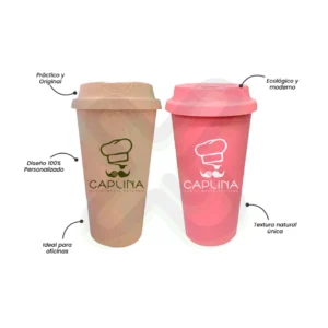 MUG CAFETERO FIBRA DE TRIGO 450ML