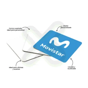 POSAVASOS DE NEOPRENO CUADRADO