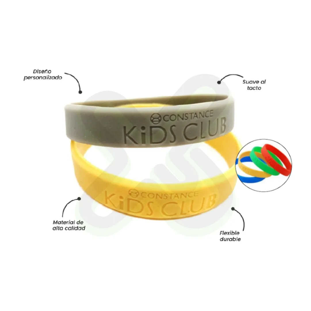 PULSERA DE GOMA BAJO RELIEVE