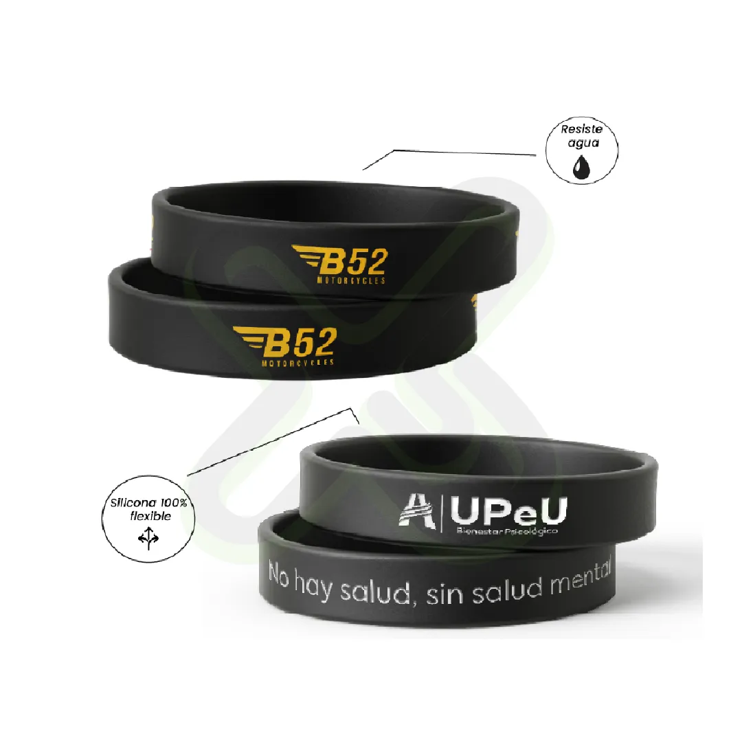 PULSERA DE GOMA IMPRESION A UN COLOR - Imagen 2