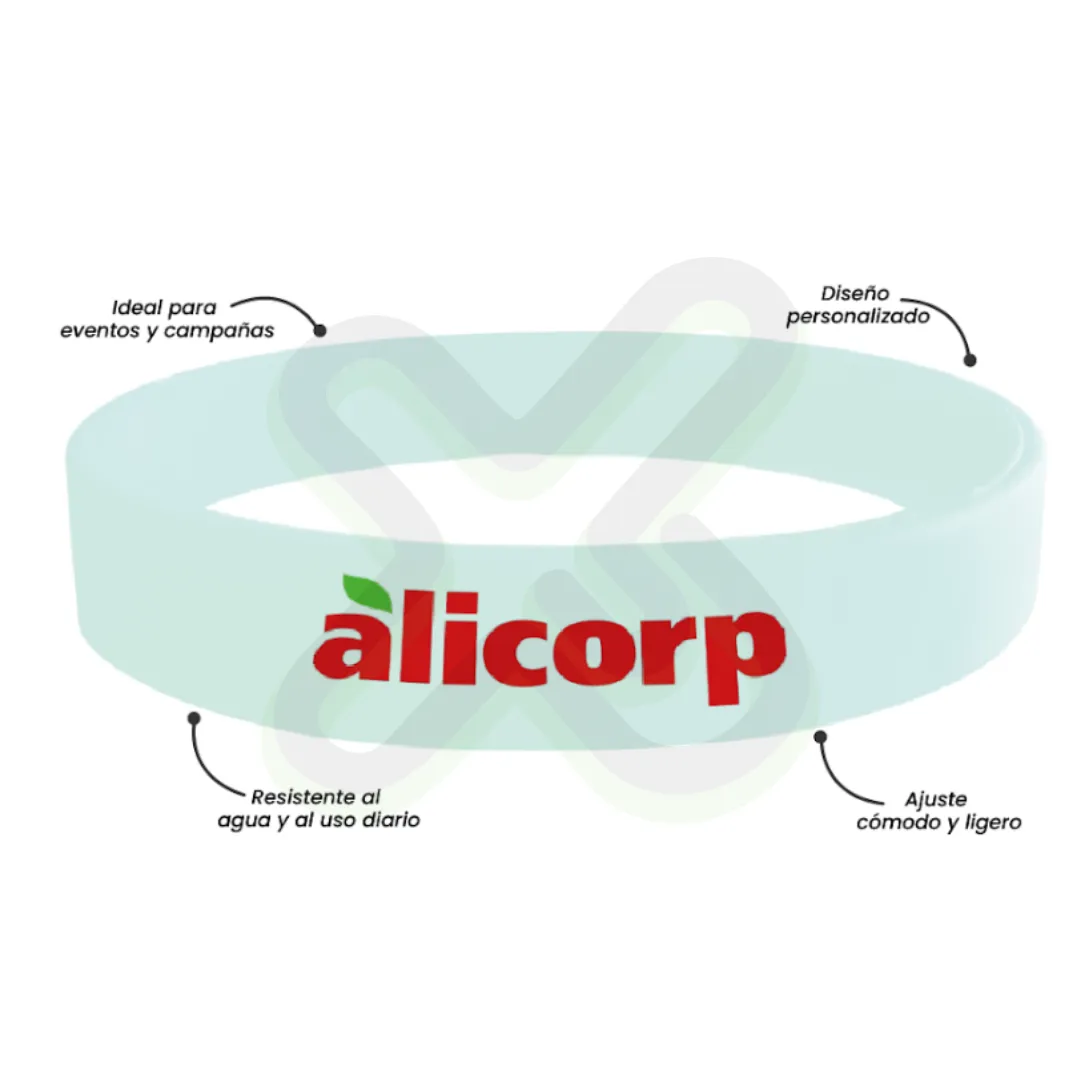 PULSERA DE GOMA IMPRESION FULL COLOR