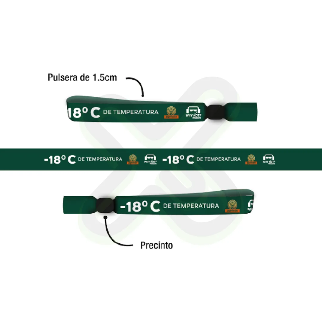 PULSERA DE TELA CON ACCESORIO METALICO 1 5CM - Imagen 2