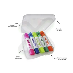 RESALTADOR DE CERA 5 COLORES