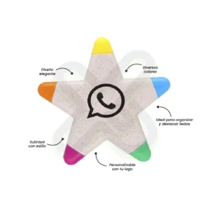 RESALTADOR ESTRELLA DE FIBRA DE TRIGO