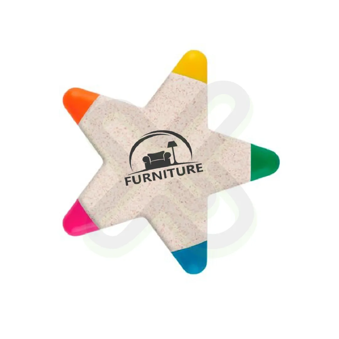 RESALTADOR ESTRELLA DE FIBRA DE TRIGO - Imagen 3