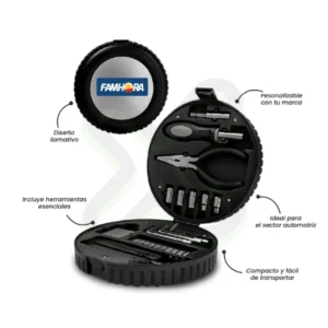 SET DE HERRAMIENTAS CON LOGO PESONALIZADO
