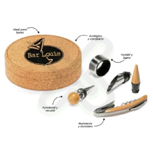 SET DE VINO ECOLOGICO CON LOGO