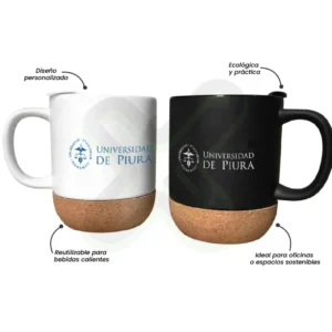 TAZA CON BASE DE CORCHO