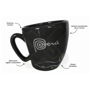 TAZA DE CERAMICA INCLINADA