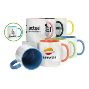 TAZA PUBLICITARIA INTERIOR DE COLOR