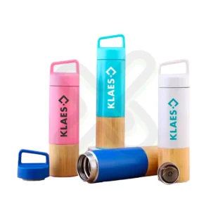 TOMATODO DE ACERO INOXIDABLE BASE BAMBOO