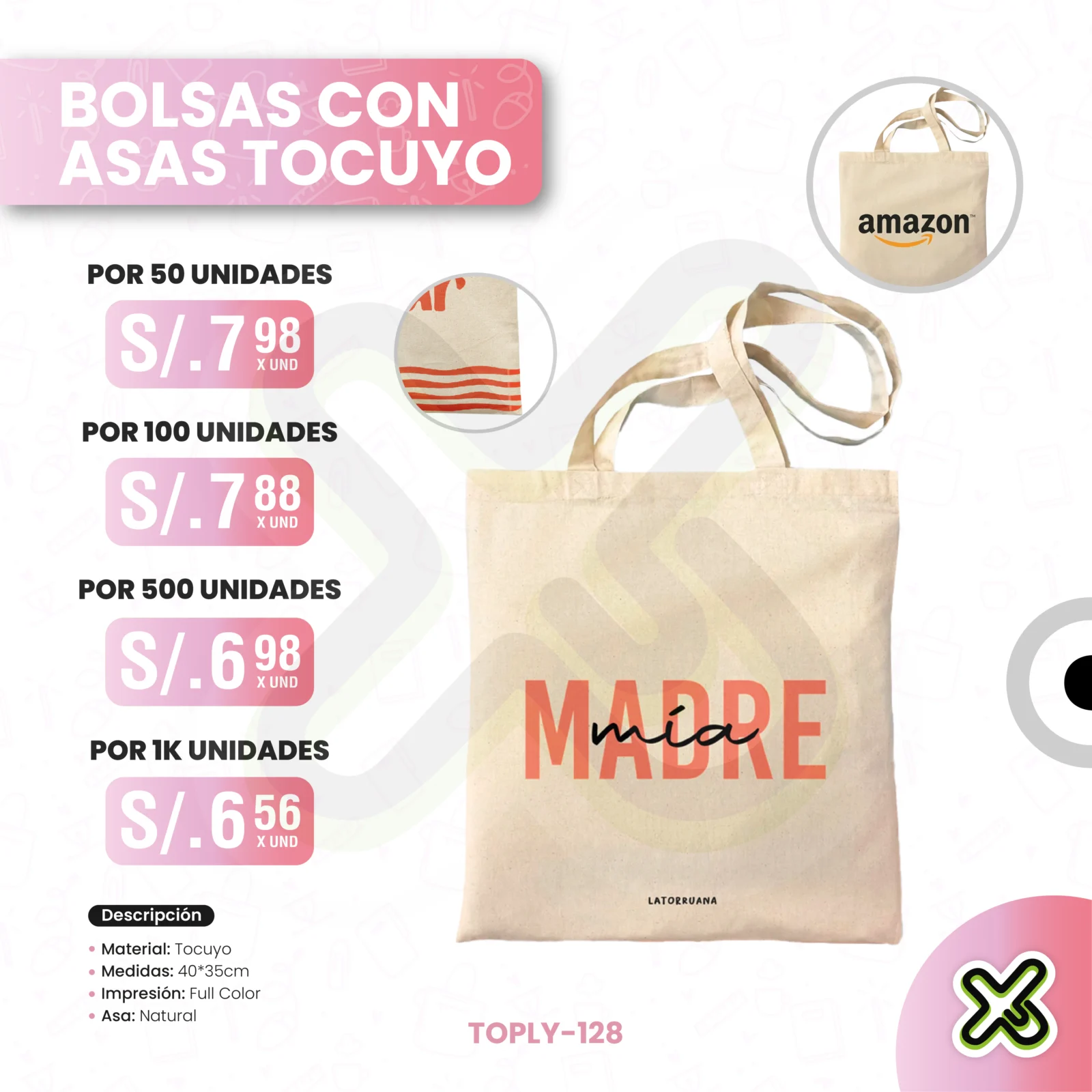 BOLSAS CON ASAS TOCUYO
