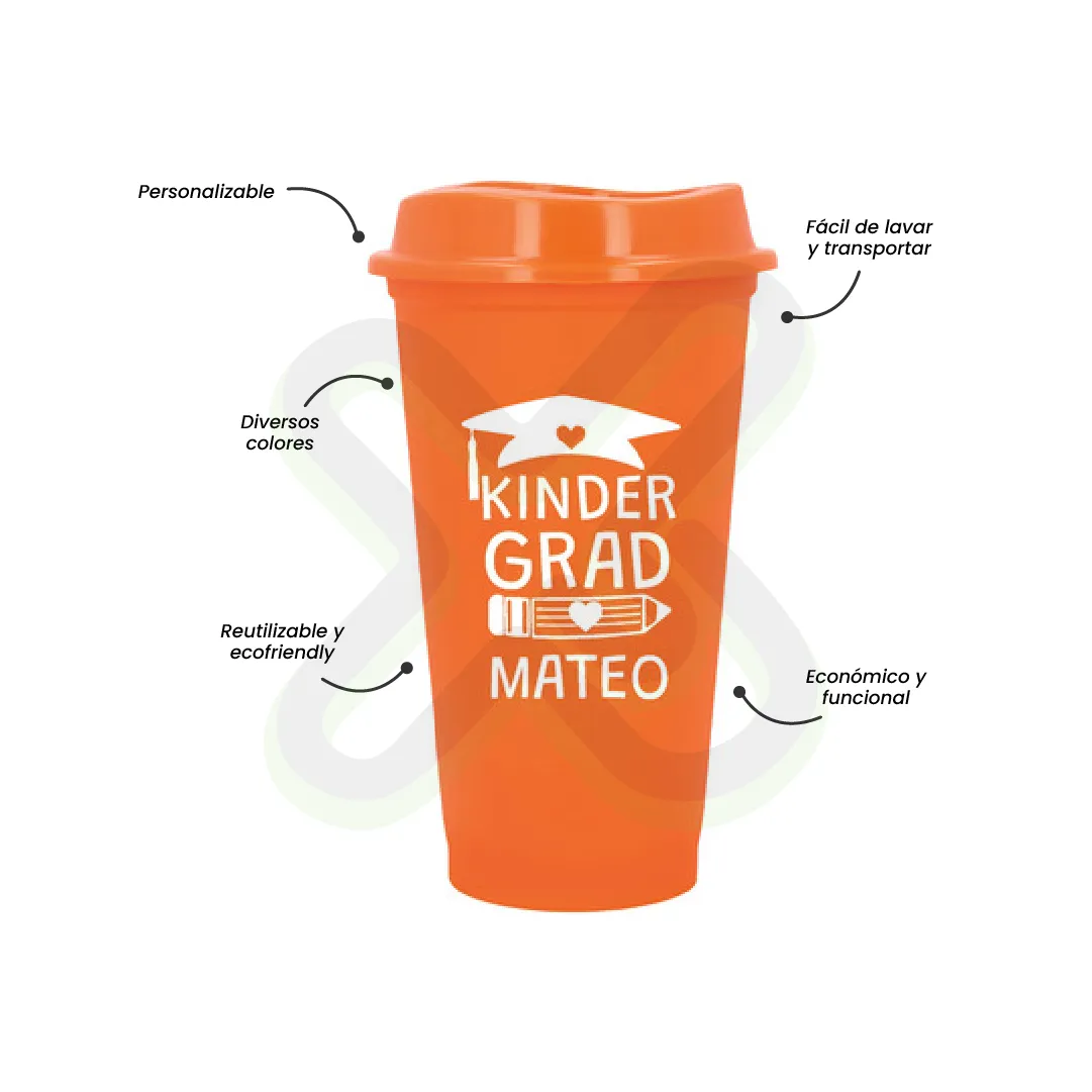 VASO MUG CAFETERO PLASTICO