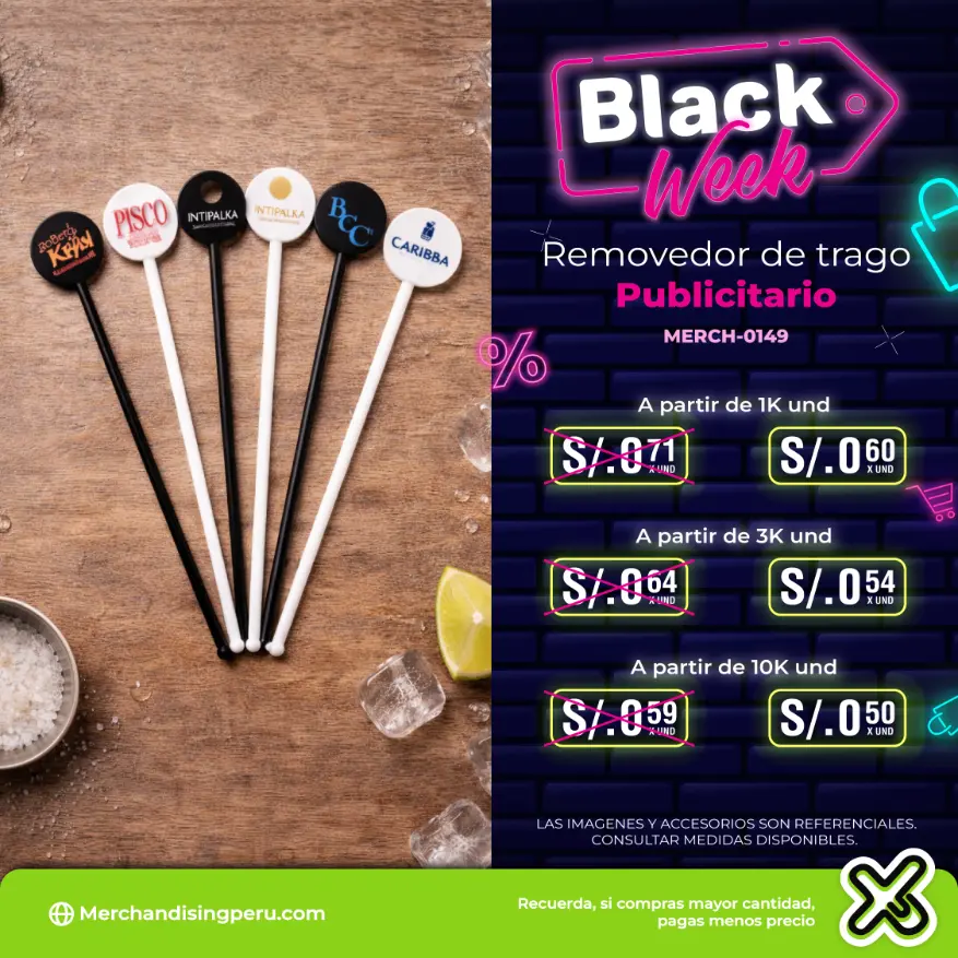 Removedor de trago Publicitario