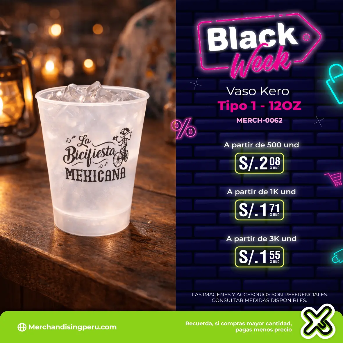 Vaso Kero Tipo 1 12oz