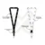 LANYARD CON TIP TOP PLANO NACIONAL Y ARNES NEGRO 2CM