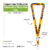 LANYARD DESTAPADOR NIQUELADO CON MOSQUETÓN GIRATORIO PREMIUM 2 CM