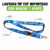 LANYARD TIP TOP PLANO IMPORTADO CON BROCHE DE SEGURIDAD Y ARNES PLATA 2CM