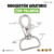 MOSQUETÓN  GIRATORIO CON PALANCA 2CM PARA LANYARD